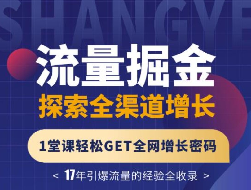 【张琦爆款视频课】引爆流量全渠道增长：流量掘金，探索全渠道增长，1堂课轻松get全球增长密码插图