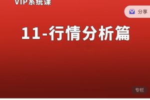 熊猫交易学社黄金VIP系统课11-行情分析篇