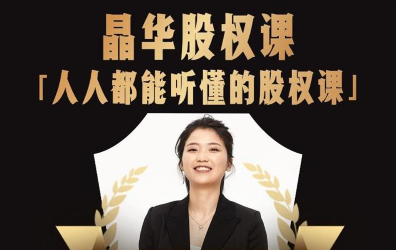 陈晶《人人都能听懂的股权课》:晶华股权课