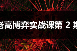 高扬股票博弈交易法-博弈实战课第2期